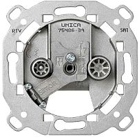 Розетка TV+R+SAT Оконечная без накладки без рамки Simon75 3-м. картинка